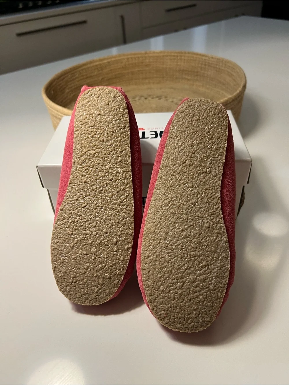Minnetonka Pink Suede Fleece-Lined Moccasin Slippers